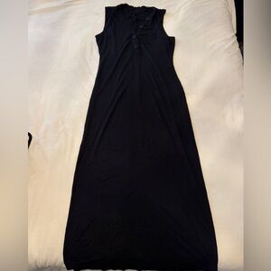 Who What Wear Navy Sleeveless Maxi Dress - Size M